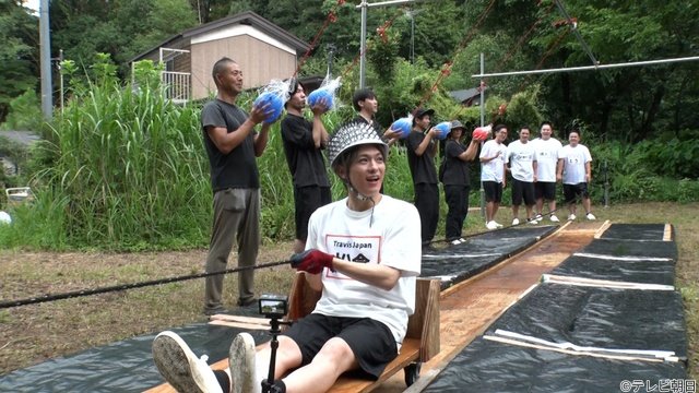 松倉海斗が泥まみれ＆顔面ストッキング初挑戦　相葉雅紀らも白熱対決「サンドの世界笑撃映像社！」