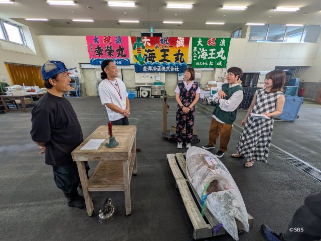 「昼までダラット」井上裕介と椿鬼奴が静岡・清水で巨大寿司や冷凍マグロに仰天