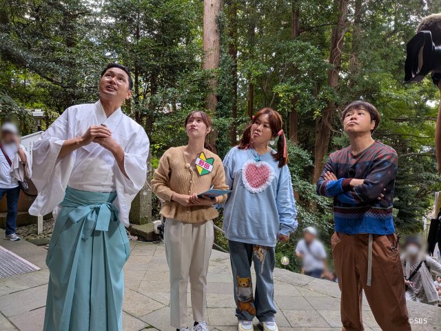 SBS「昼までダラット」NON STYLE井上とはるな愛が久能山東照宮へ! 新人アナ奮闘