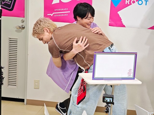 憧れのJO1を前に藤岡宗我アナ、大緊張！「音道楽√」ロールモデル・河野純喜からの神ファンサも