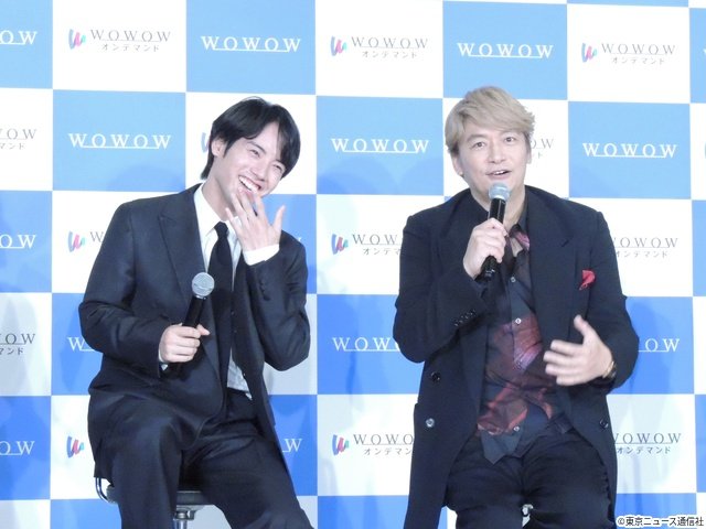 「虚ろな十字架」会見で香取慎吾が初共演の赤楚衛二を絶賛!「会った瞬間かっこいい」